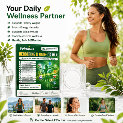 Velmirax® Moringa Berberine 10-IN-1 Advanced Nano Microneedle Patch