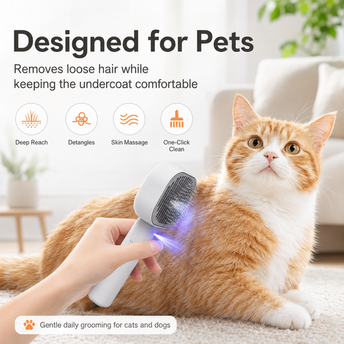 Steam Spray Pet Brush