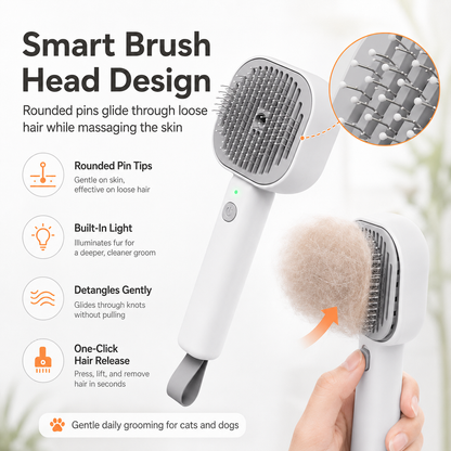 Steam Spray Pet Brush