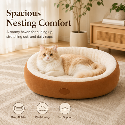 Warm Oval Pet Bed