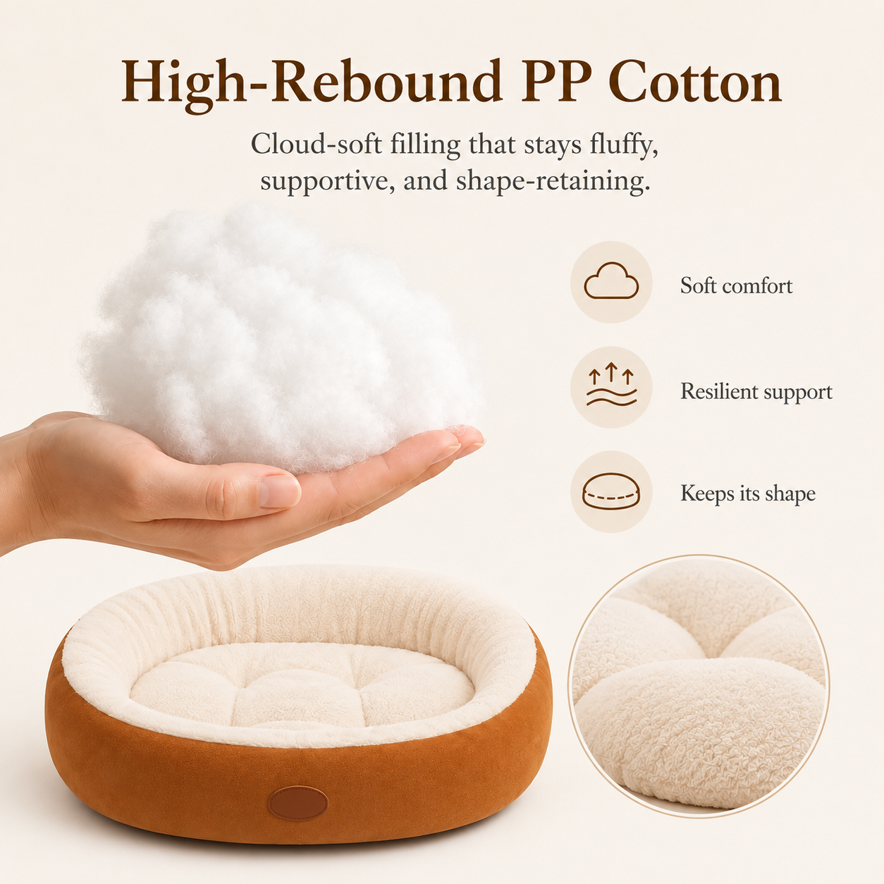 Warm Oval Pet Bed