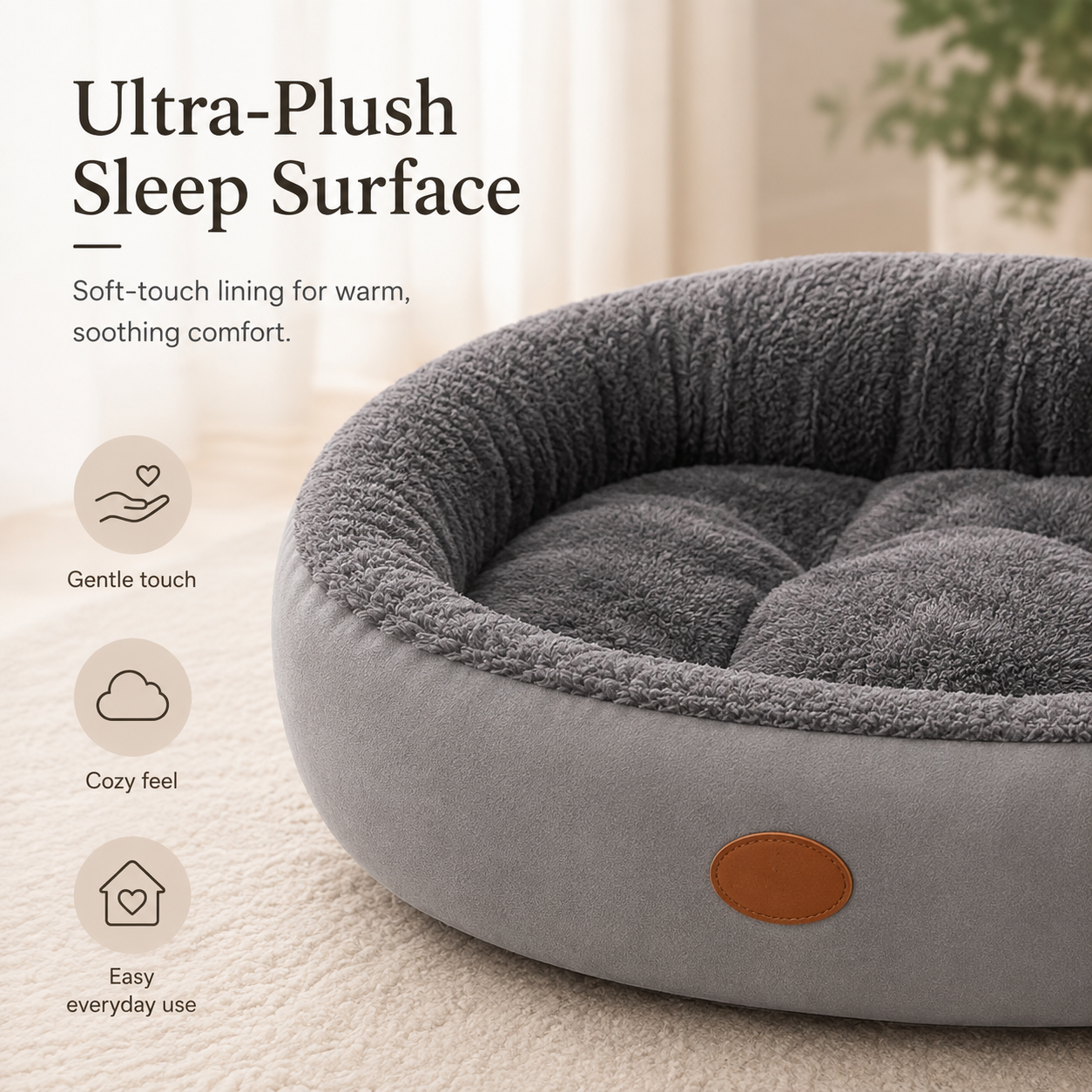 Warm Oval Pet Bed