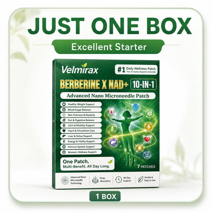 Velmirax® Moringa Berberine 10-IN-1 Advanced Nano Microneedle Patch