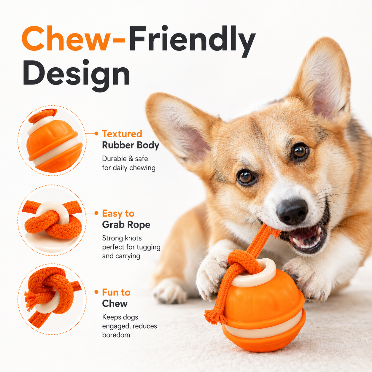 Smart Rolling Tug Toy