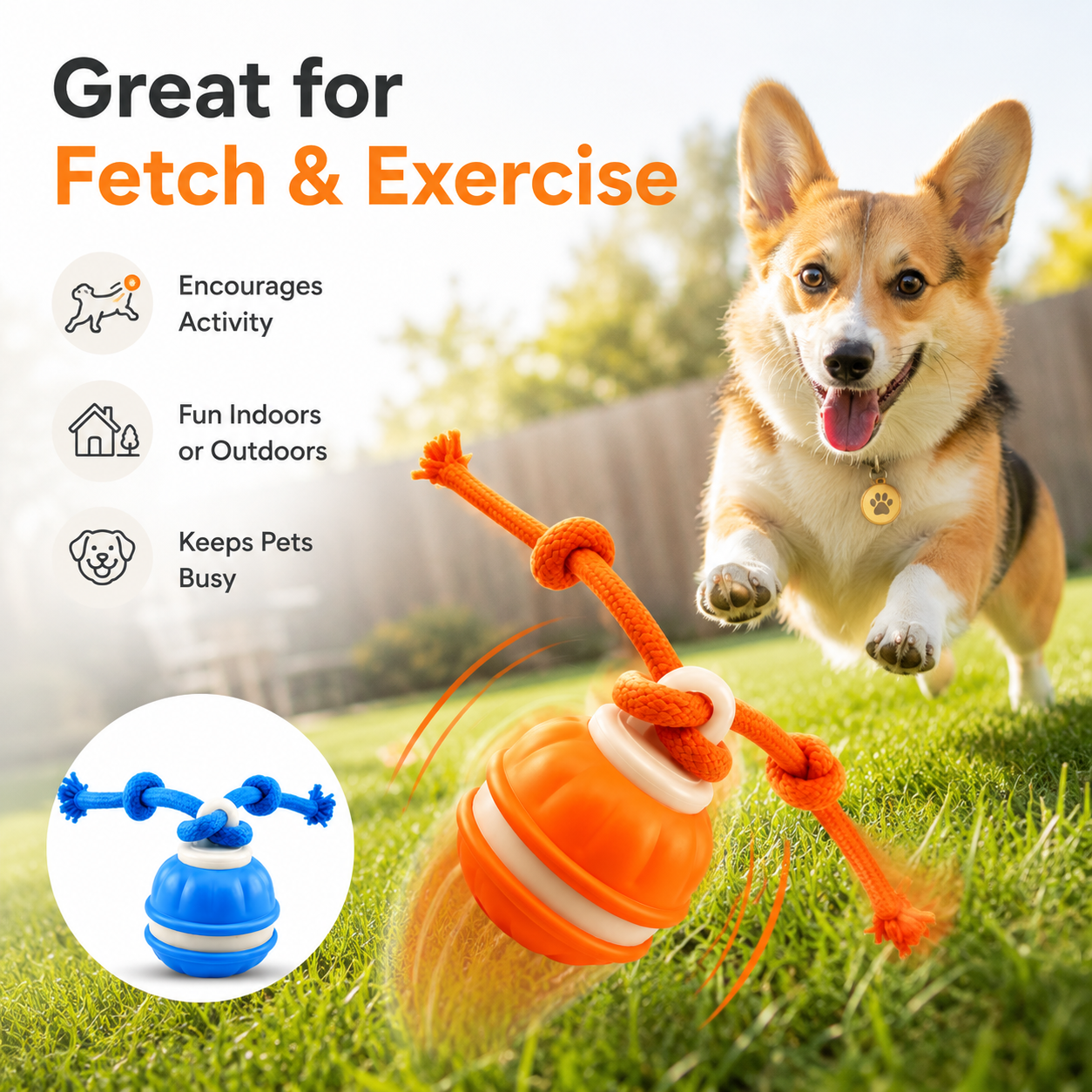 Smart Rolling Tug Toy