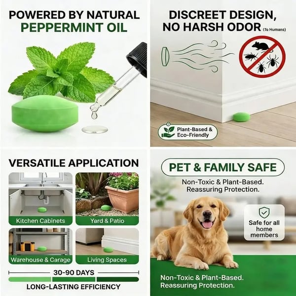 12 Pack Peppermint Pest Repellent Balls - Mice Rats Spiders Gone! ✅