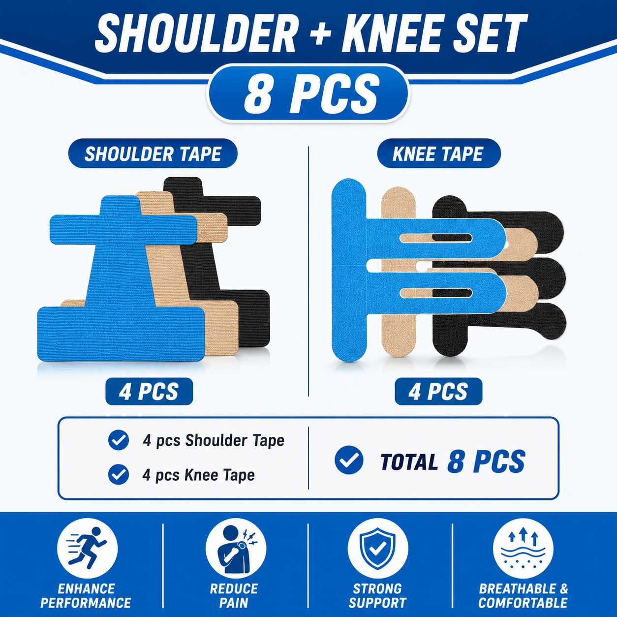 🔥Pre-Cut Kinesiology Tape(4 pcs)