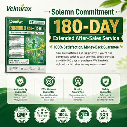 Velmirax® Moringa Berberine 10-IN-1 Advanced Nano Microneedle Patch