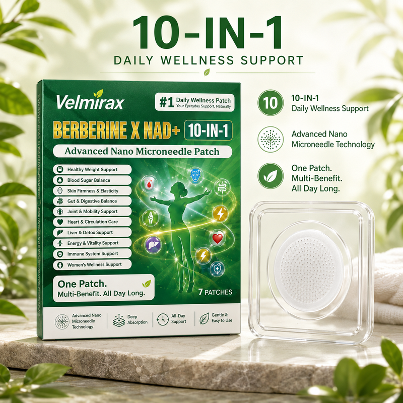 Velmirax® Moringa Berberine 10-IN-1 Advanced Nano Microneedle Patch