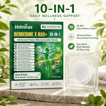 Velmirax® Moringa Berberine 10-IN-1 Advanced Nano Microneedle Patch