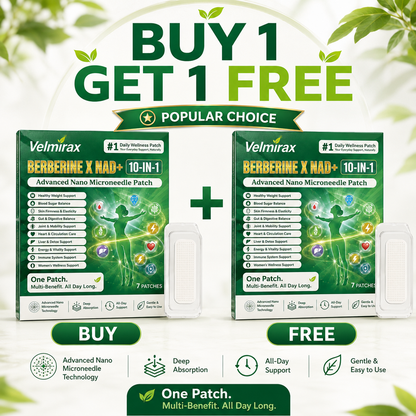 Velmirax® Moringa Berberine 10-IN-1 Advanced Nano Microneedle Patch