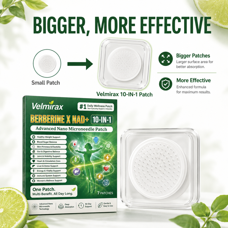 Velmirax® Moringa Berberine 10-IN-1 Advanced Nano Microneedle Patch